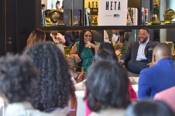 (L-R) Panelists Brittany Packnett, Beverly Bond, and Michael Smith BET META EVENT